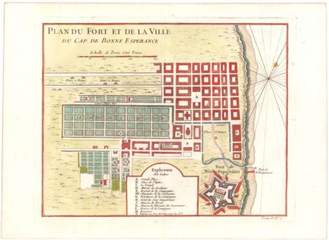 Old World Auctions Auction Lot Lot Of Plan Du Fort Et