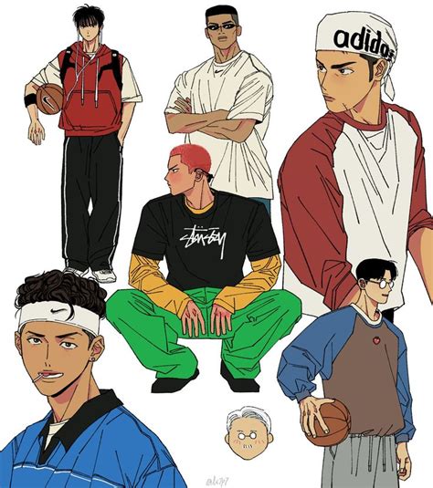 On X Slam Dunk Anime Slam Dunk Character Design