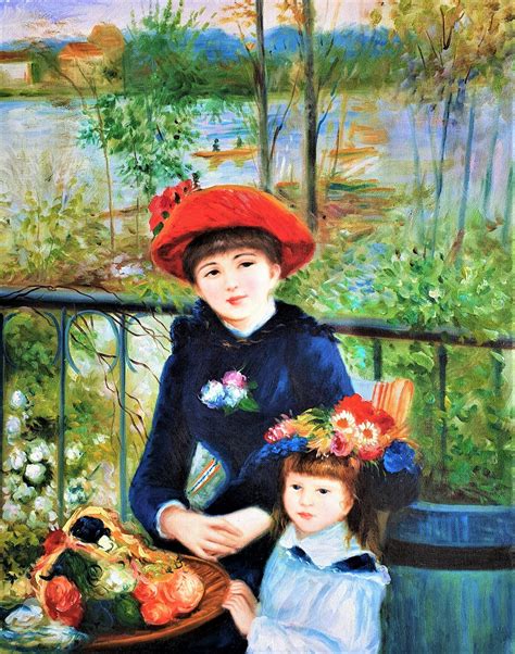 Two Sisters on the Terrace Pierre Auguste Renoir - Etsy