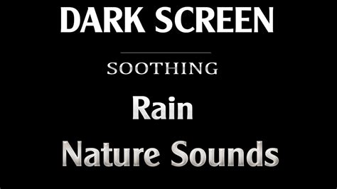 Instant Sleep With Black Screen Rain Sounds Calming Rain No Thunder