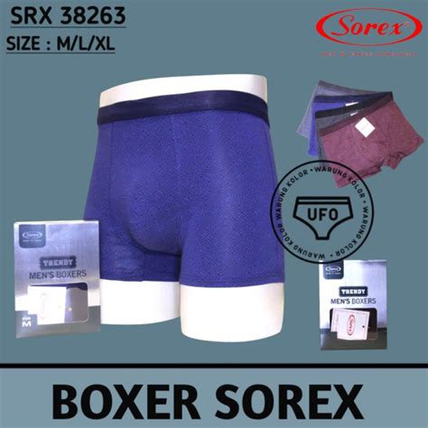 Jual Celana Dalam Boxer Pria Sorex Srx Isi Pcs Shopee Indonesia