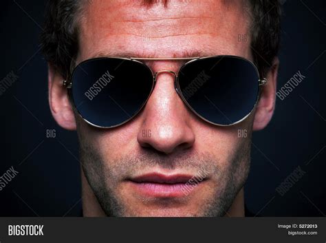 Man Wearing Aviator Image And Photo Free Trial Bigstock