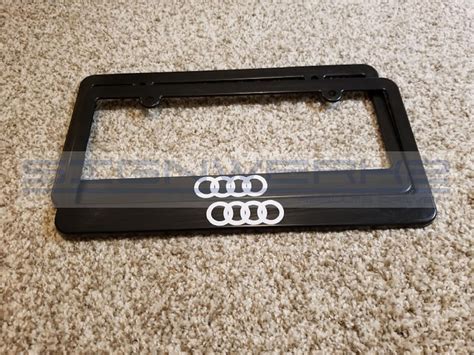 Audi Rings License Plate Frames Fits Us Canada Plates Pair Etsy