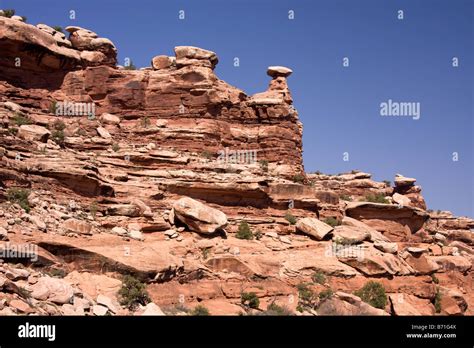 Rock Along Sevenmile Canyon Near Moab Utah Stock Photo Alamy
