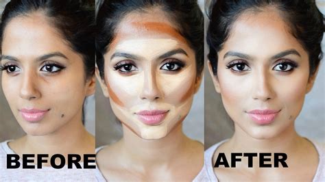 How To Contour Your Face For Beginners I Step By Step Youtube