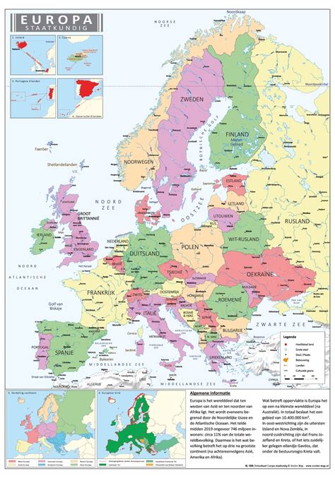 Europa Kaarten Vector Map Kaarten