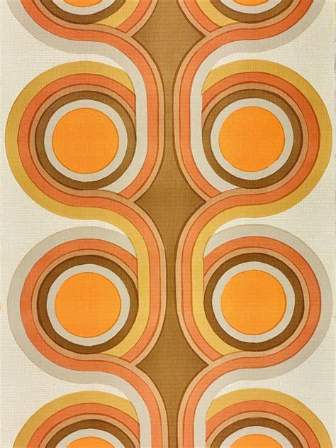 70s Geometric Wallpaper Vintage Wallpapers Online Shop