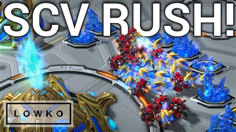 StarCraft 2 FLORENCIO S SCV RUSH YouTube