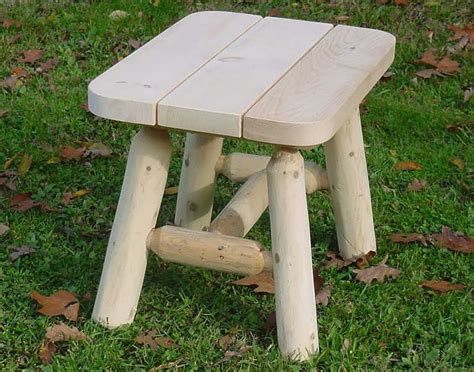 24 X 18 White Cedar Unstained Table