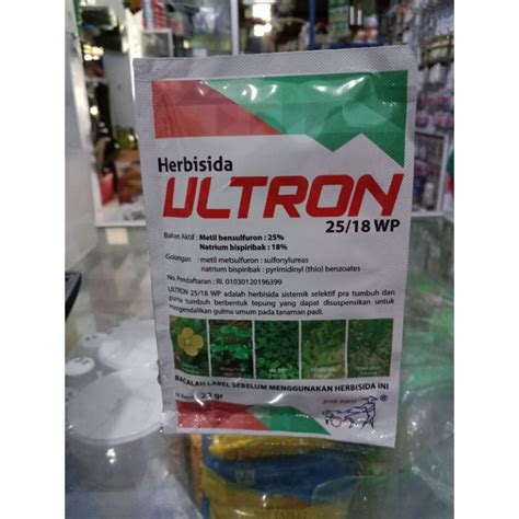 Jual ULTRON 25 18WP Metil Bensulfuron25 Natrium Bispiribak18