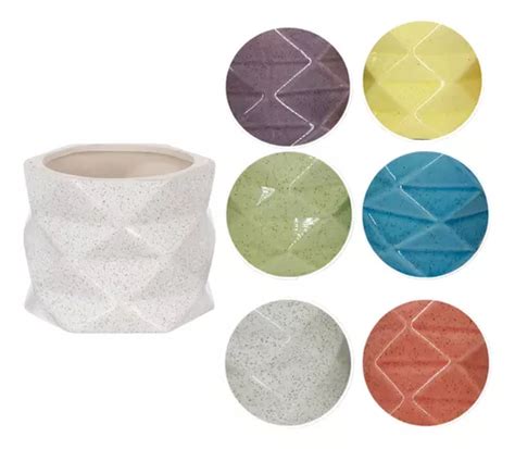 Macetero Circular De Ceramica Pack De 6 Cuotas sin interés