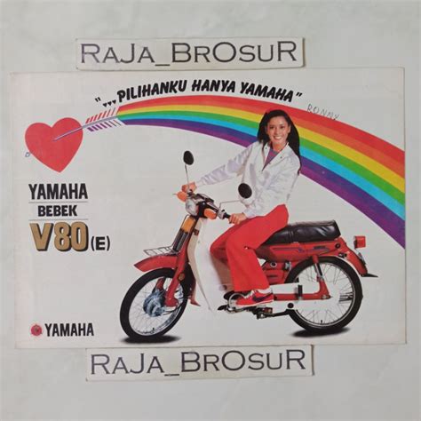 Jual Poster Brosur Katalog Leaflet Jadul Lawas Yamaha V E V Robot