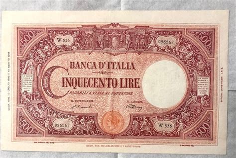 Italy 500 Lire 22 07 1946 Gigante BI 37A Catawiki