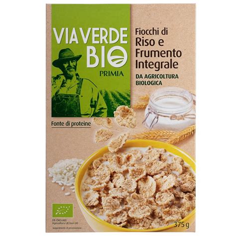 FIOCCHI RISO E FRUMENTO INTEGRALE VIA VERDE BIO 375 G Tigros