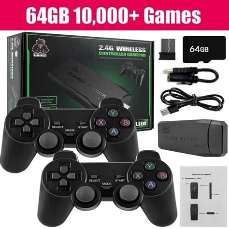 G Console De Jeu Vid O M Avec Double Manette Sans Fil G K