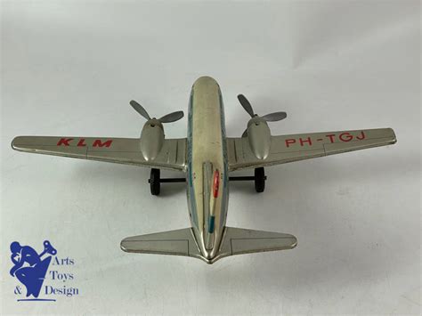 Tippco Tco Tin Plane Klm Friction W 31cm 1950 Arts Toys And Design