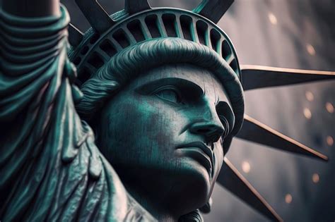 Fotografia De Viagem Da Est Tua Da Liberdade Em Nova York Aigenerated