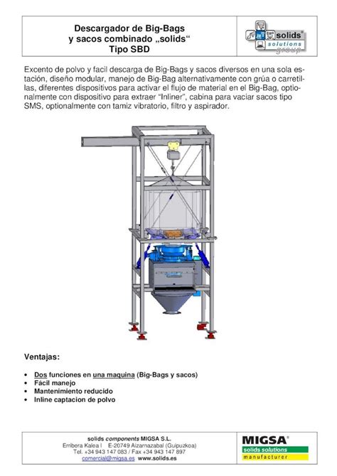 PDF Descargador De Big Bags Y Sacos Combinado Solids Tipo PDF