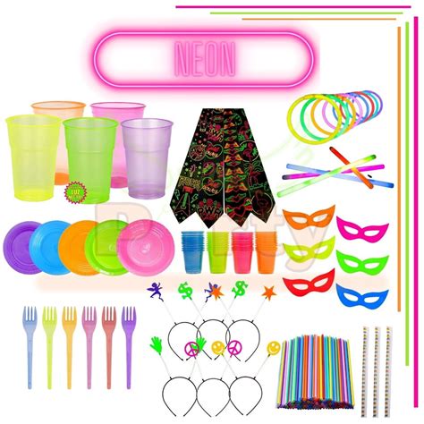 Kit Neon Para Festa Itens Balada Casamento Elo