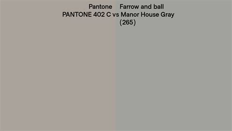 Pantone 402 C Vs Farrow And Ball Manor House Gray 265 Side By Side Comparison