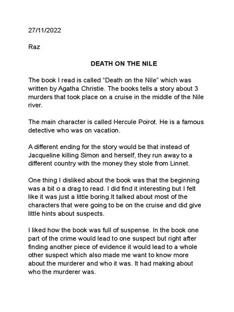 Death On The Nile | PDF