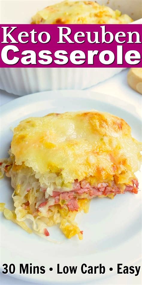 Easy Keto Reuben Casserole Recipe Keto Recipes Low Carb Recipes Reuben Casserole