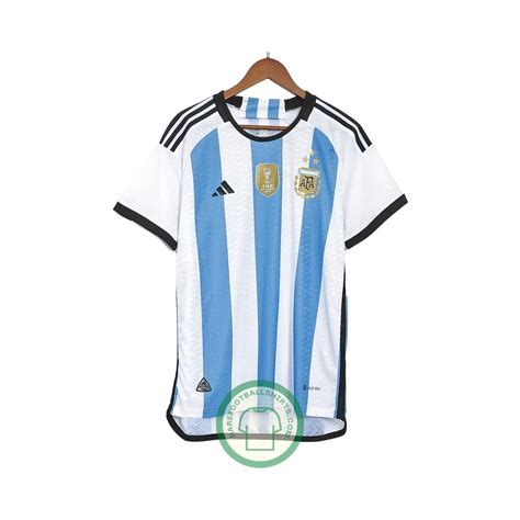 Argentina 2022-2023 World Cup Winner Three Star Jersey - Rare Football Shirts