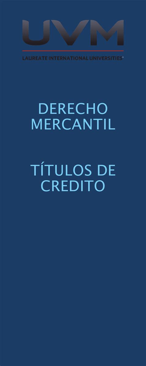 Actividad Infograf A T Tulos De Cr Dito Derecho Mercantil