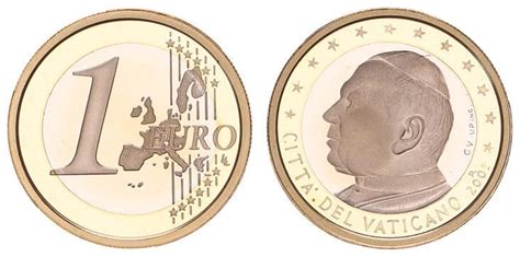 Vatikan 1 Euro 2003 Kursmünze mit Papstmotiv PP Polierte Platte PP