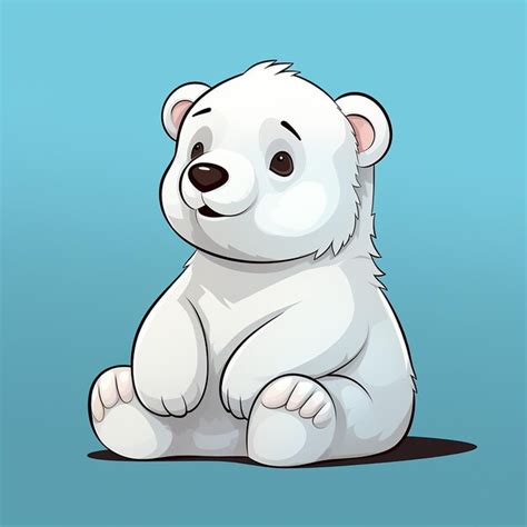 3D Renderizado De Dibujos Animados De Osos Polares Foto Premium