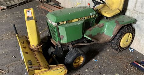 1989 John Deere 316 Lawn Tractor 05 1015 Offsite Engadine Mi Bidcorp Auctions