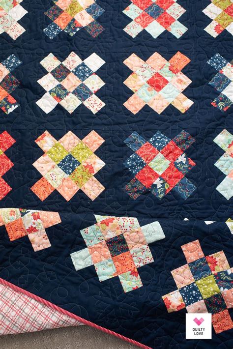 Free Pattern Scrappy Granny Squares Quilt Pattern Quilty Love In