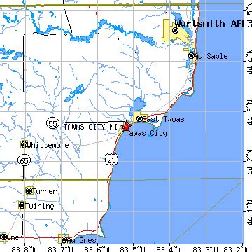 Tawas City, Michigan (MI) ~ population data, races, housing & economy