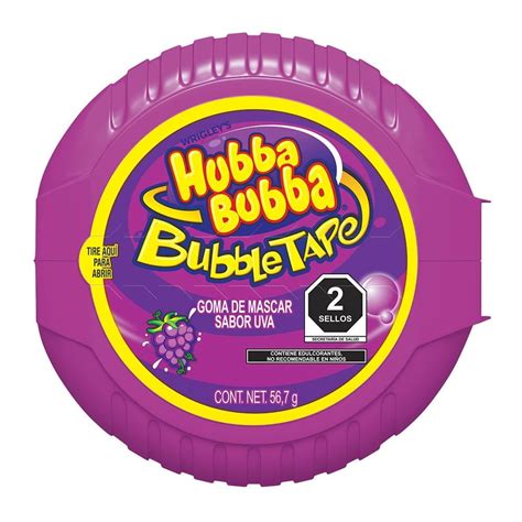 Goma De Mascar Hubba Bubba Del Sabor Uva 56 7 G Walmart