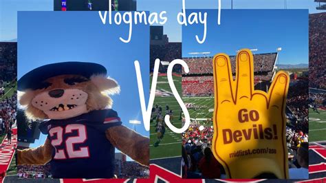 Vlogmas Day 1 Asu Vs Uofa Football Game Youtube