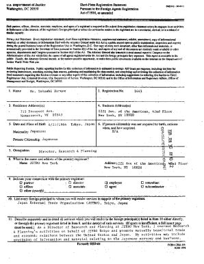 Fillable Online Efile Fara Gov Docs Short Form