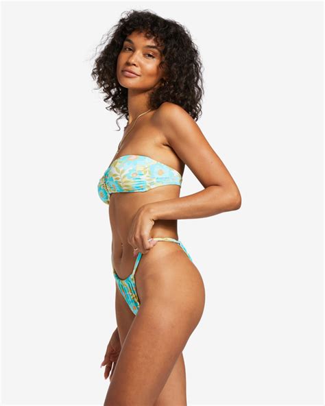 Summer Sky Ruched Hike Skimpy Bikini Bottoms For Women Billabong