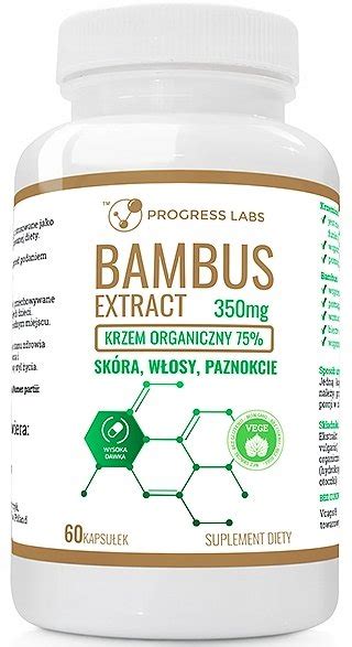 Progress Labs Krzem Organiczny Bambus Extraxt 60 Kaps Sklep EMPIK