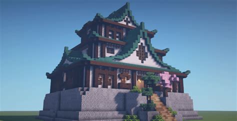 My first attempt at a Japanese styled like castle, how I do? : r/Minecraft