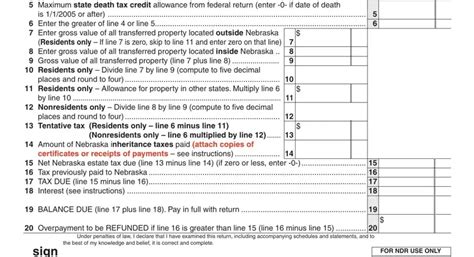 Nebraska Form N Fill Out Printable Pdf Forms Online Worksheets