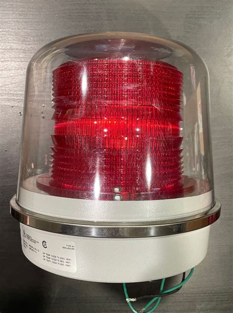 Edwards Signaling 94dv2r N5 Warning Light Strobe Tube 120vac Red For