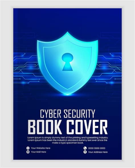 Premium Vector Cyber Security Modern Book Cover Template