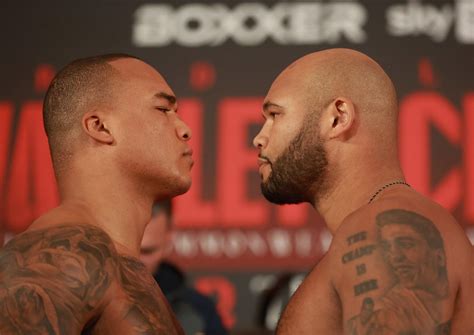 Photos Fabio Wardley Frazer Clarke Weigh In Boxing News