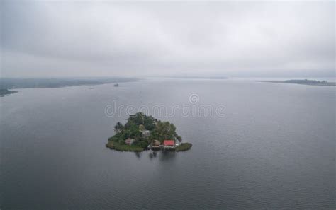 Santa Barbara Museum In Flores Guatemala Morning Misty Light With