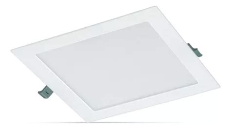 Panel Led 12w Premium Multivolt Embutir Cuadrado Neutro X10