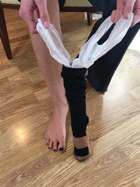 How To Put On Compression Socks Using Plastic Bag At Barbara Hicks Blog