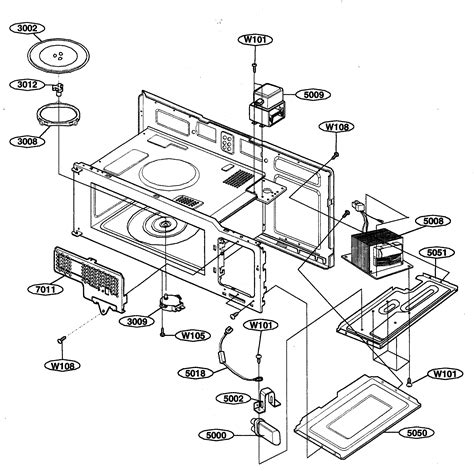 Kenmore Microwave Model 721 Parts Diagram Kenmore 721885129