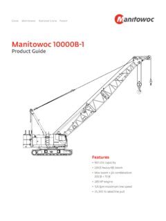 Crawler Cranes Manitowoc 10000B-1 Specifications CraneMarket