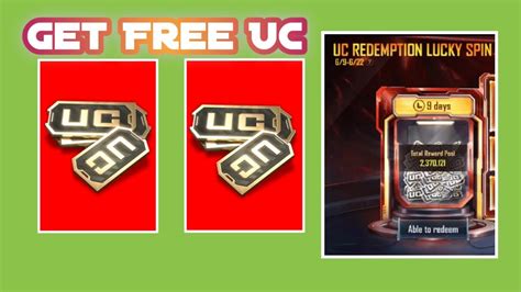 Get Free Uc With Lucky Spin New Event Uc Redemption Lucky Spin YouTube