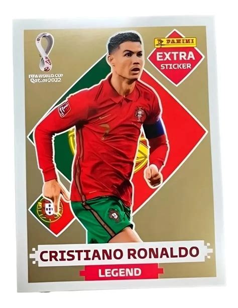 Figurinha Cristiano Ronaldo Legend Gold Ouro Extra Sticker